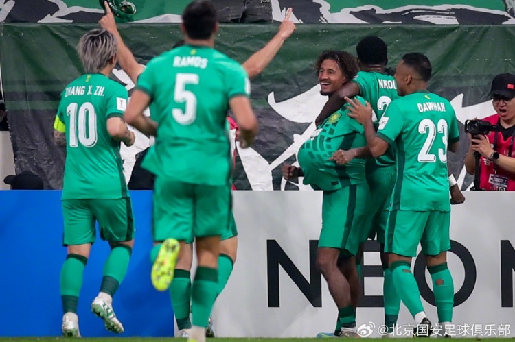 北京国安3-1战胜浦项铁人,取得亚冠开门红